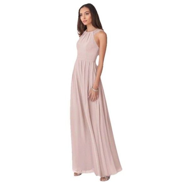 Chic Azazie Collin Bridesmaid Dress Plus Size  Size C   Waist 22 Steel Blue - Picture 4 of 10